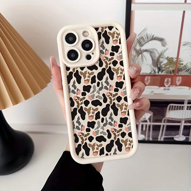 

Cow Print Durable & Stylish Phone Case For Iphone 7/x/xs/11/12/13/14/15 Series - Resistant To Dirt And Drops