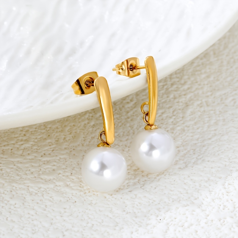 Women's Bohemian Faux Pearl Earrings, Elegant Luxury Design