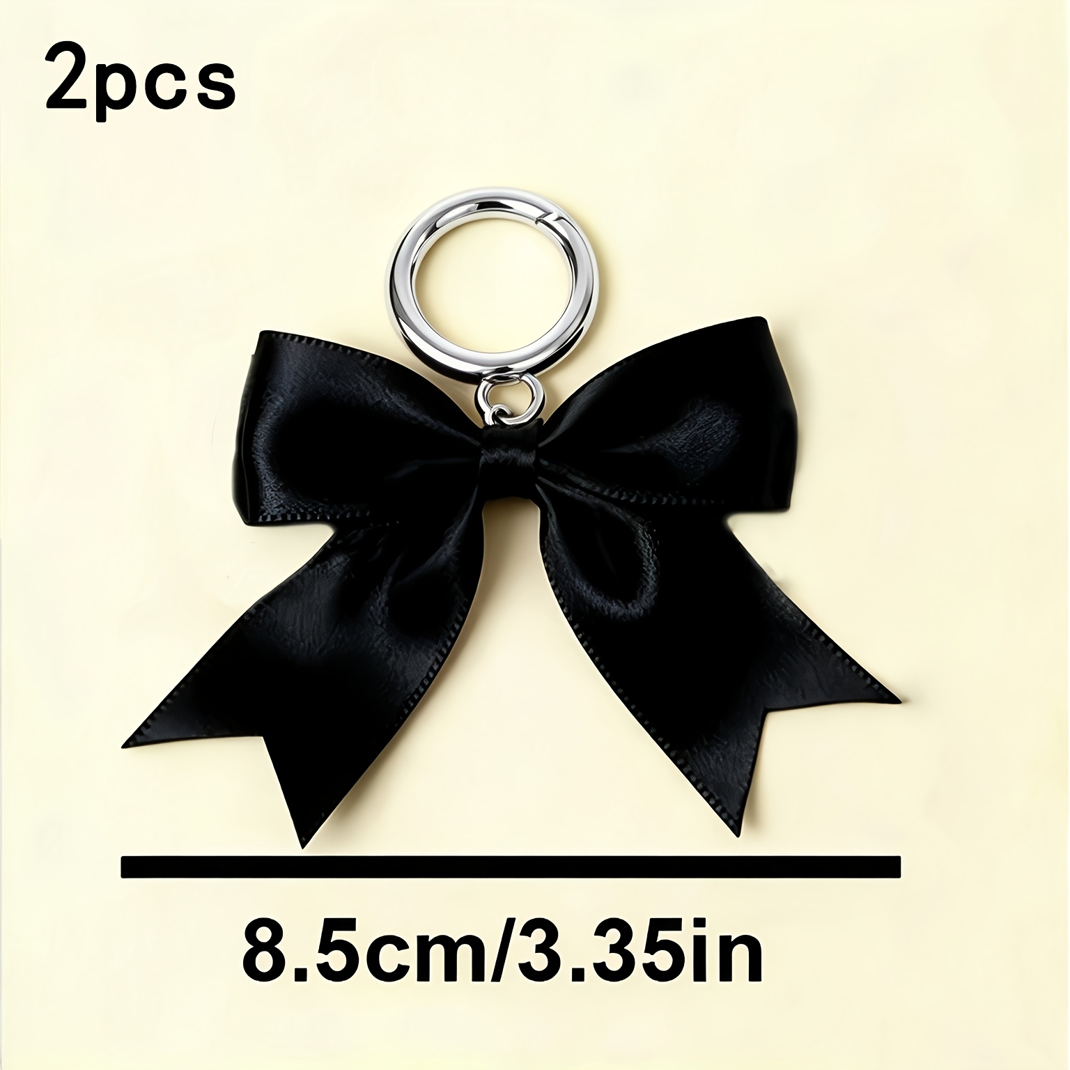 Image of 2 Bow Shoe And Boot Decorations, Christmas Red And Black Bow Diy Shoe And Boot Charms, Bag Pendants, Zipper Charms (shoes Not Included)