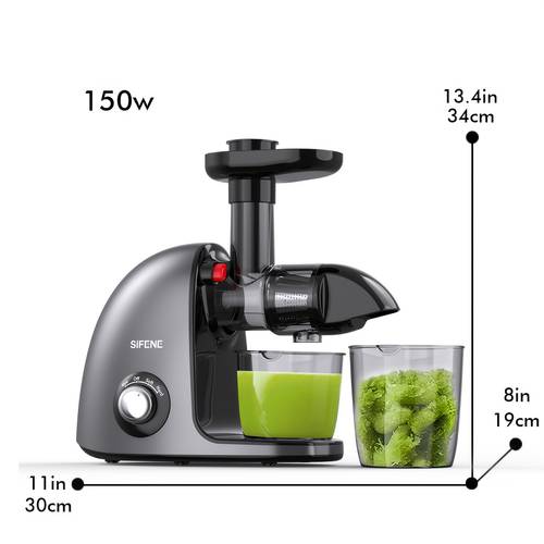 cold press juicer slow masticating juicer machines for fruit vegetable juice maker extractor with quiet motor anti clog system easy to clean gray