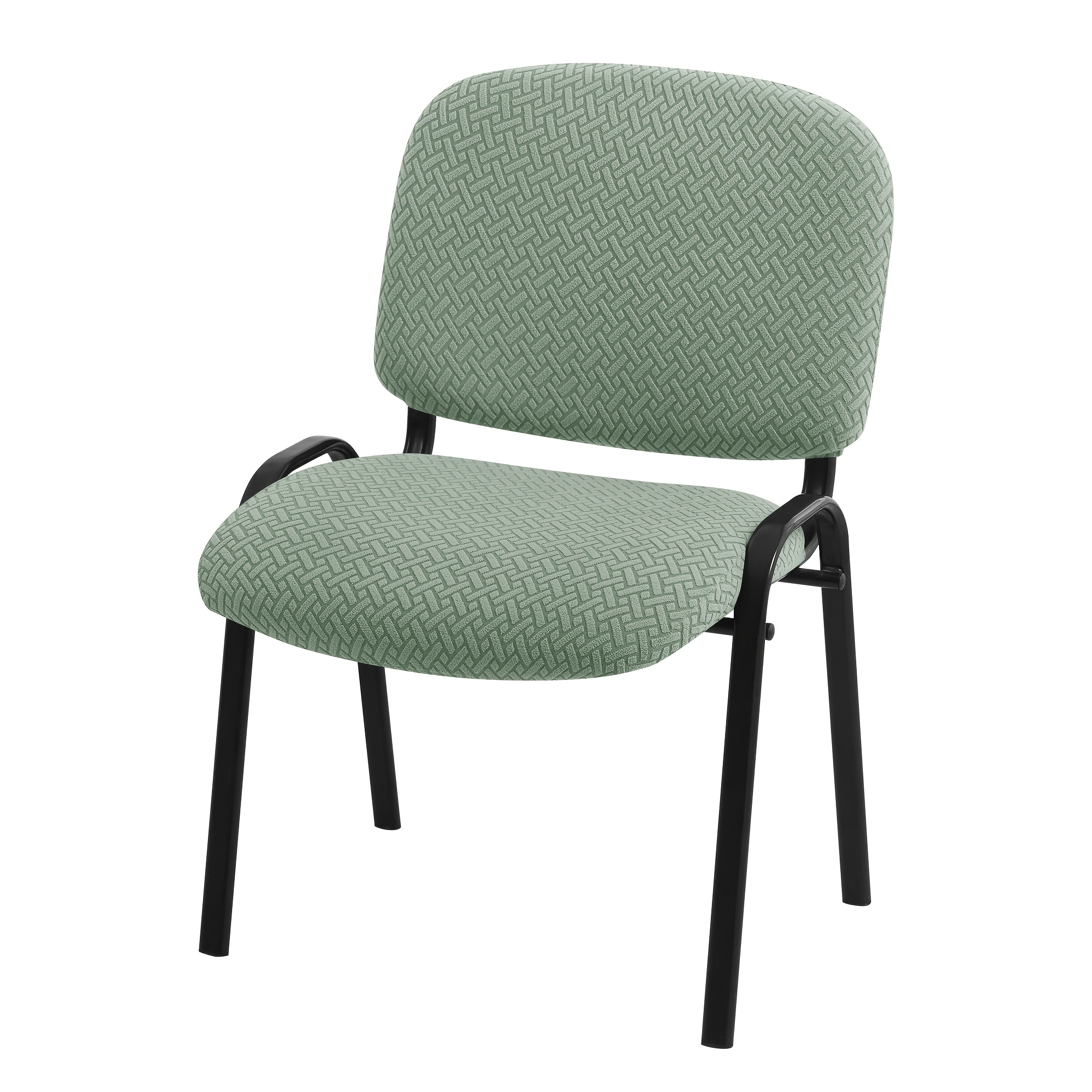 TEMU 2pcss T-shaped Jacquard Fleece Large Split Chair Covers 2pcs Split Office Chair Set Chair Protection Covers