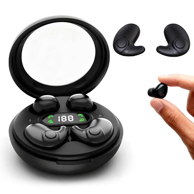 TEMU Of In Ear Wireless Wireless Earbuds, Invisible Mini Sleep Earbuds, Long , , High Fidelity , Intelligent Noise Reduction, Loop, Touch Control,