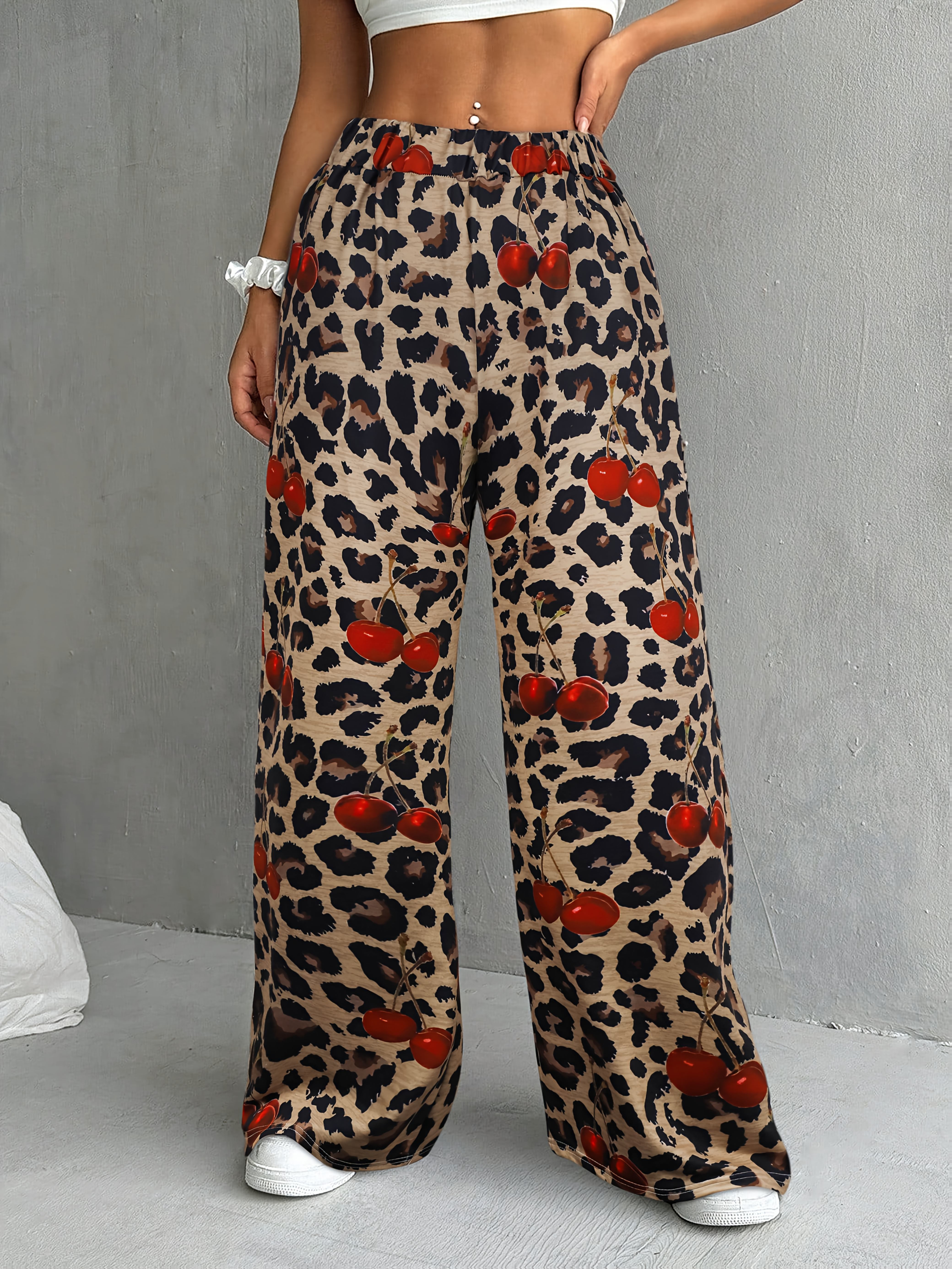 leopard pants sold on Temu United States