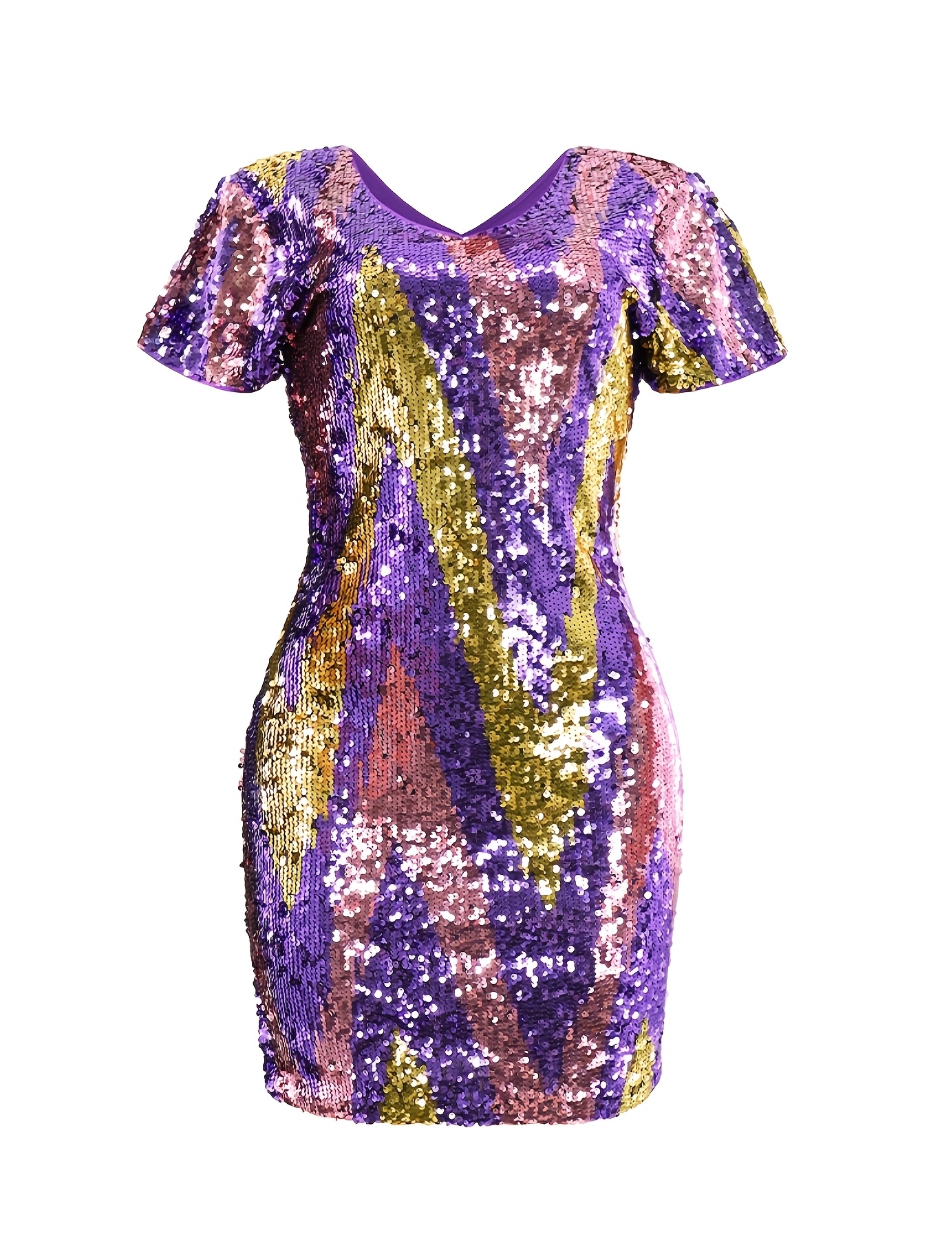 green emerald velvet dress GAMEDAY BABY DOLL SEQUIN DRESS/STRIPE SLEEVES