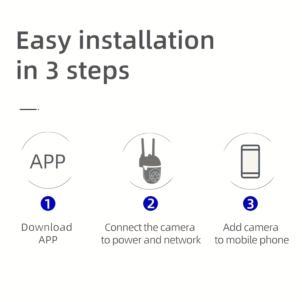 4-Pack Full HD WiFi IP Smart Security Cameras, 1080P Surveillance System with Integrated PTZ Control, AI Motion Detection, Full-Color Night Vision, Two-Way Audio, and 2.4GHz High-Speed WiFi Connection