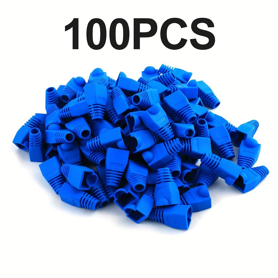 

100pcs Rj45 Ethernet Cable Connector Protective Sleeves - Compatible With , Cat5e, Cat6, Cat6e, , Cat7e