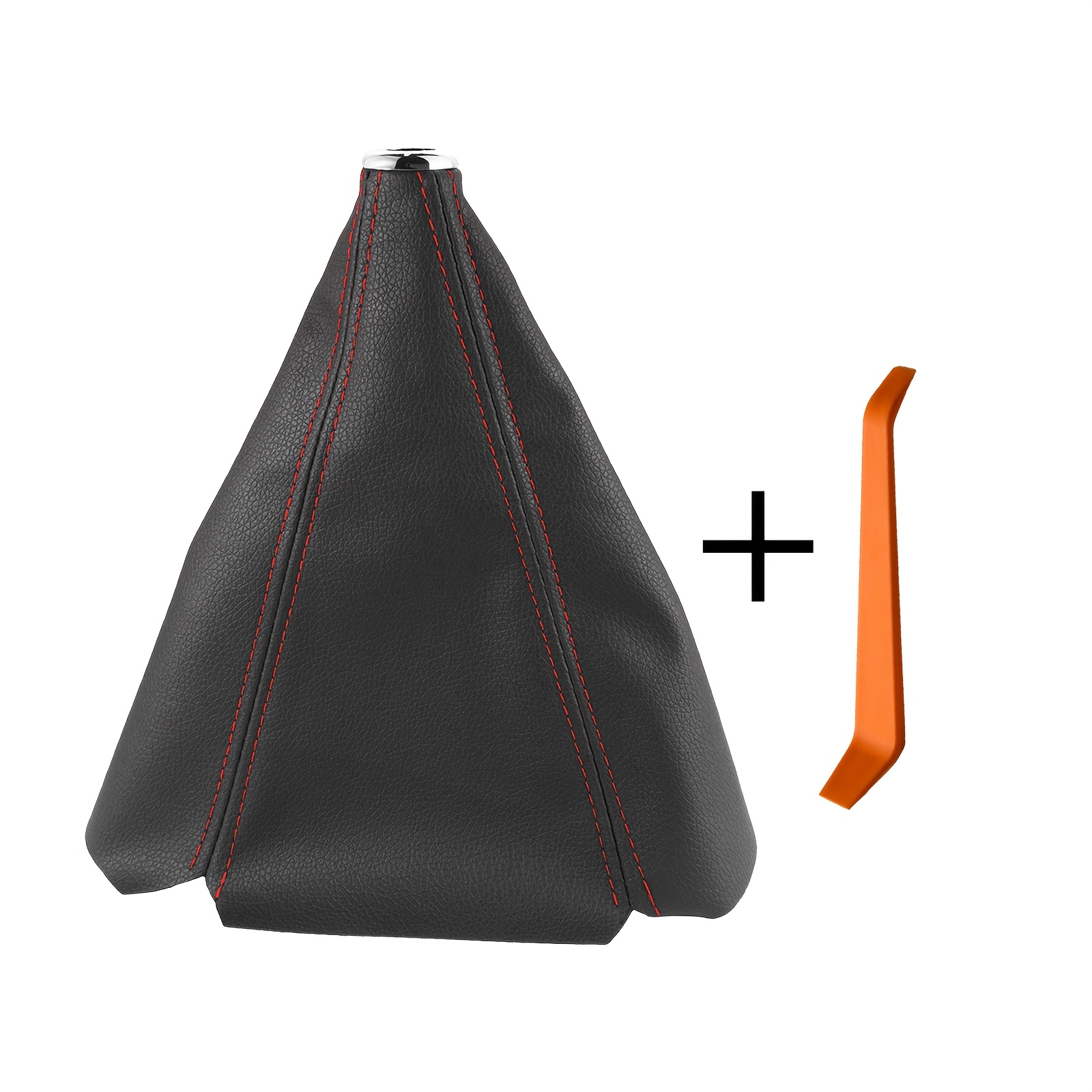 TEMU Protège-pommeau de de vitesse universel en cuir PU pour transmission manuelle, housse de -poussière, imperméable, -, antidérapante pour la
