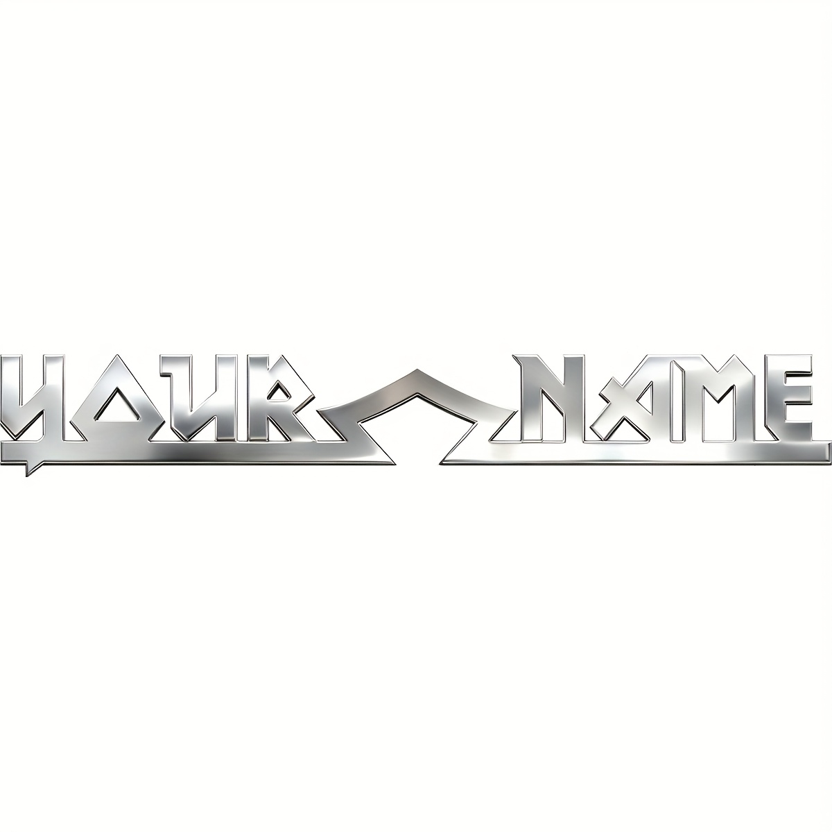 TEMU Personalized Vehicle Decal, Metal Emblem For Car, Motorcycle, Truck, Boat, Guitar, And Piano Additions