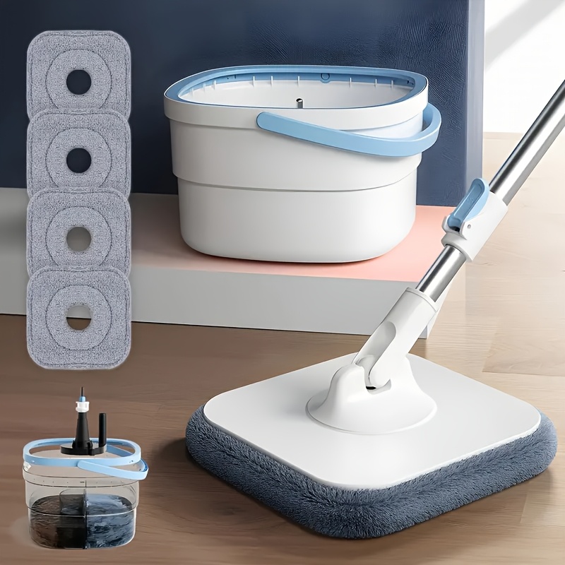 

-free Rotating Mop And Set 4 - Cleaning For , , Bathroom - -saving, &