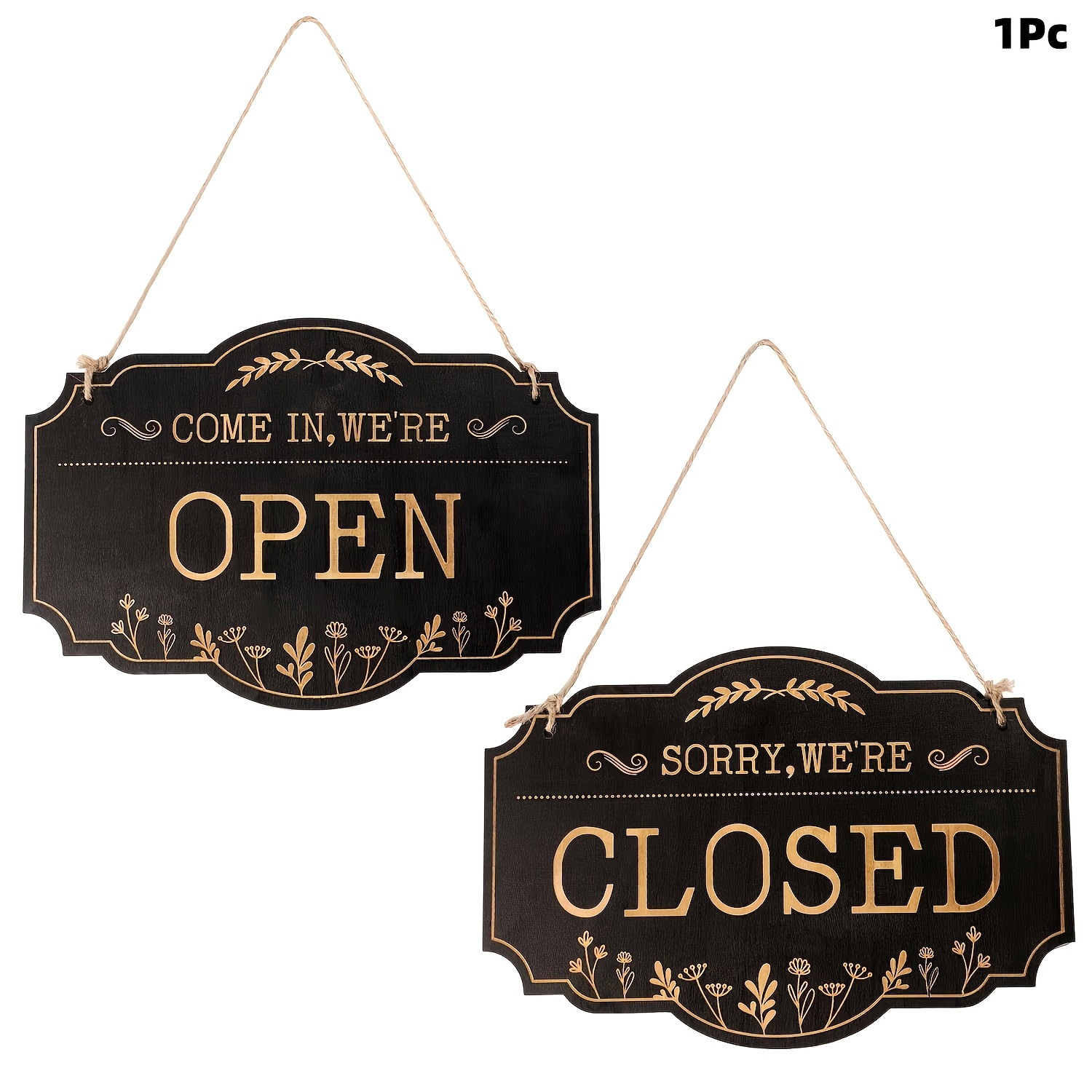 Image of Open Closed Sign, 11.81x7.87in Open Closed Signs For Business Double Side Open Sorry Closed Signs For Business Acrylic Open Closed Sign With Rope For Hanging