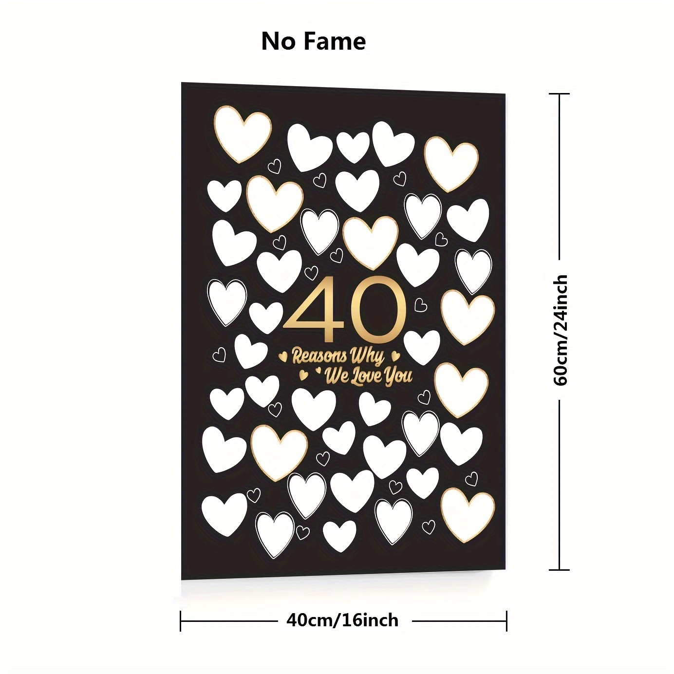 2d Flat, 40 You Signature Blank Space Happy Birthday | Guest Book Alternative | Happy Birthday Sign Decor For Men, Women, Boys Or Girls | Wall Art Poster | (canvas Unframed),halloween Christmas Decor