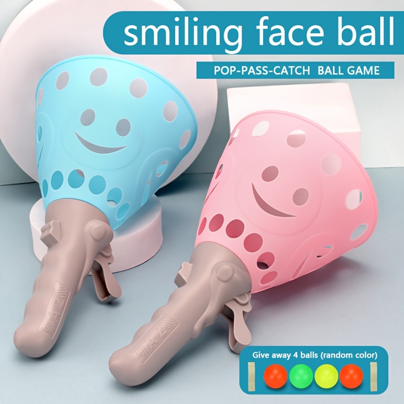 Sticky Balls Toss Game Catch Ball Paddle Game Balls Paddles - Temu