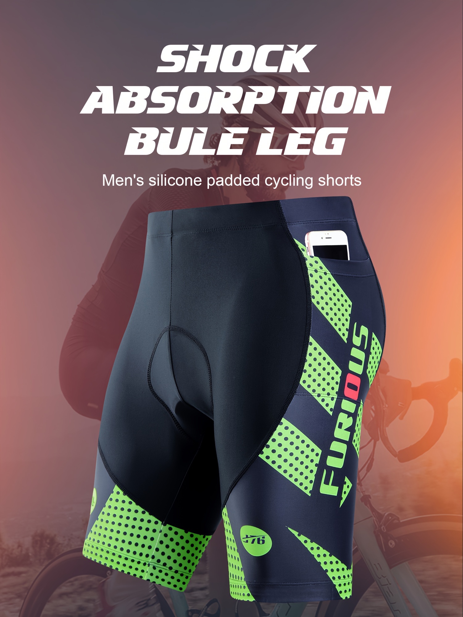 Short Cyclisme Femme Rembourré Gel - Taille S-XXXL - Séchage Rapide - Sécurité Réfléchissante