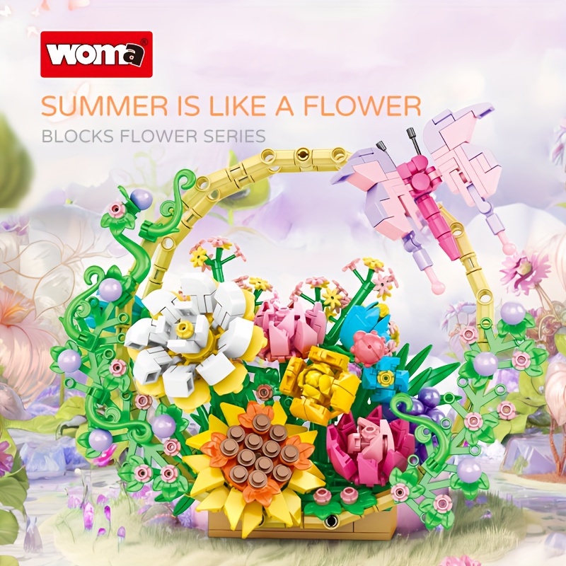WOMA Flower Basket Building Blocks Set