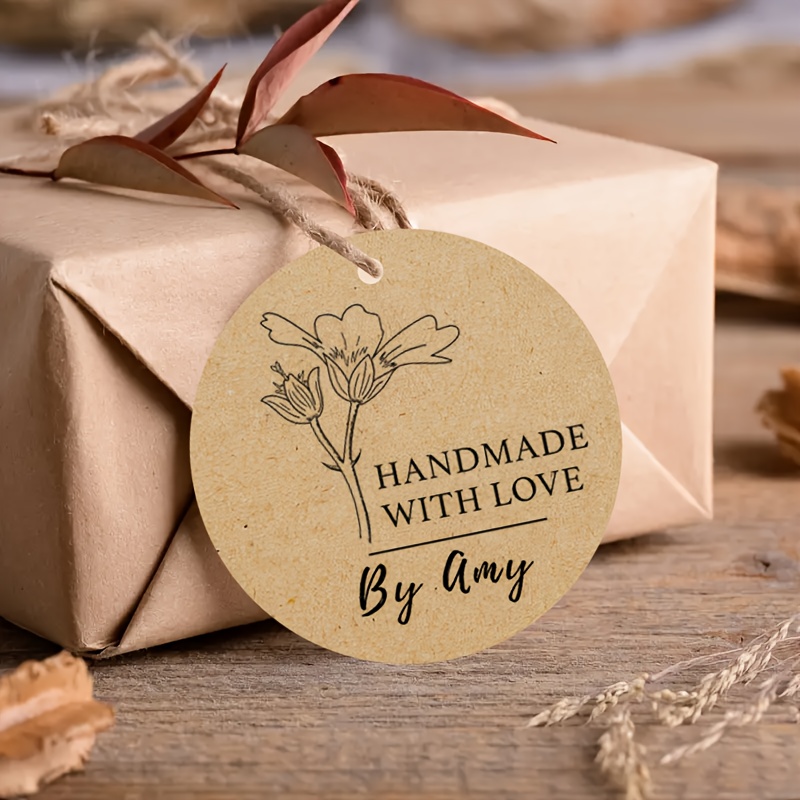 TEMU Custom "" Tags, Personalized With Your Text And Date, Suitable For Party Gifts, Souvenirs, Baking Gifts, Holiday Gift Tags, Bridal Shower Favor