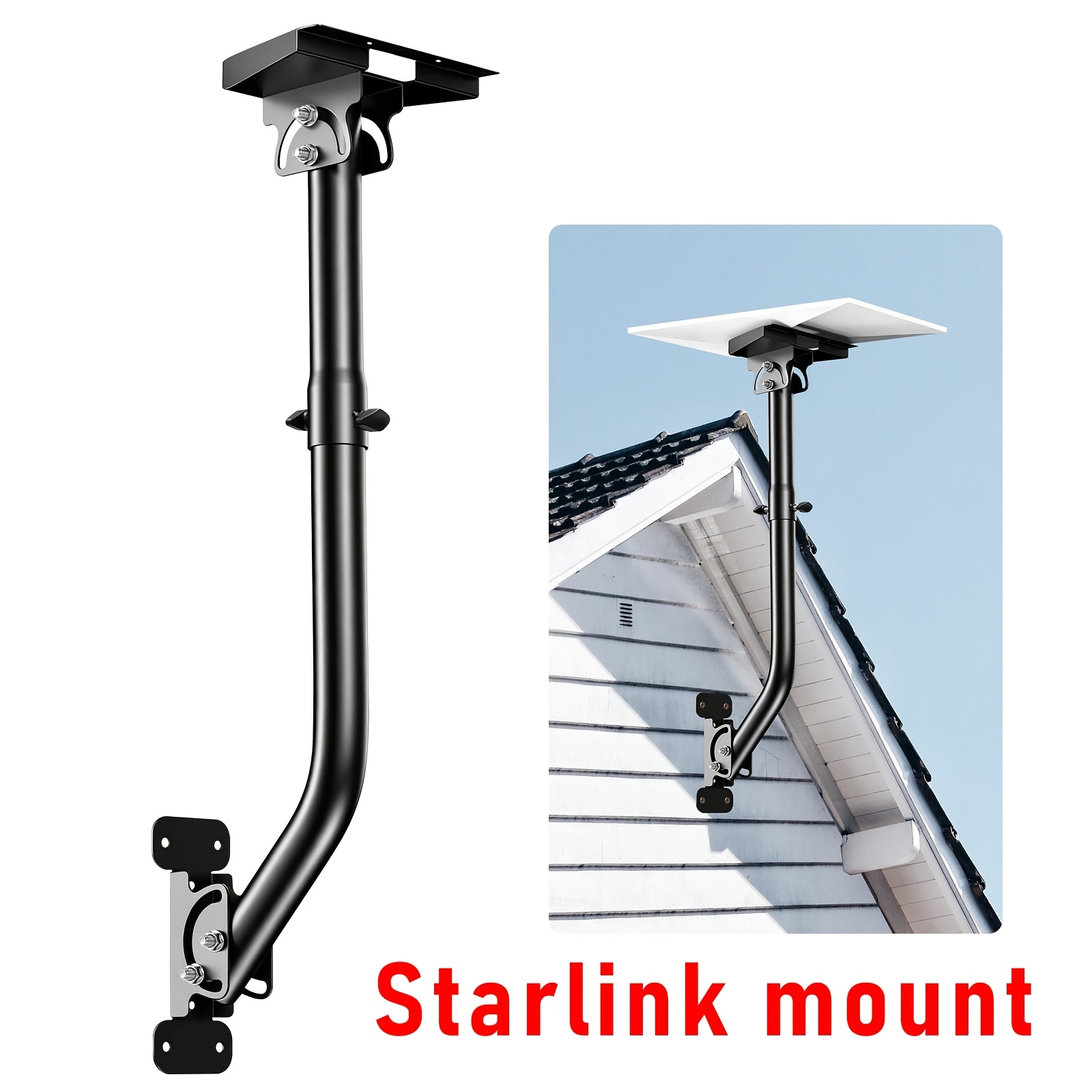 Starlink Gen 3 Mount 360° Adjustable Starlink Wall Mount Starlink Pole Mounting Kit For Kit Satellite