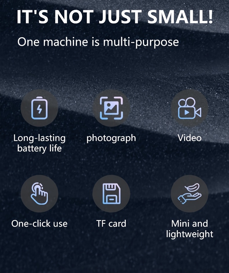 mini fotocamera stile ccd portatile indossabile   dv 1080p corpo   di dimensioni compatte per scattare foto registrare video uso   Dettagli dell'articolo 2