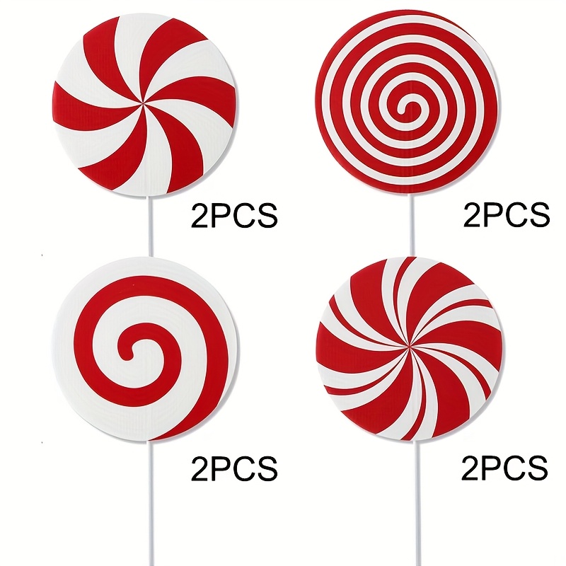 TEMU Christmas Decorations Indoor Tree Picks: Large Christmas Candy Ornaments Rustic Christmas Decor Tree Candy Christmas Decorations Plastic Candy