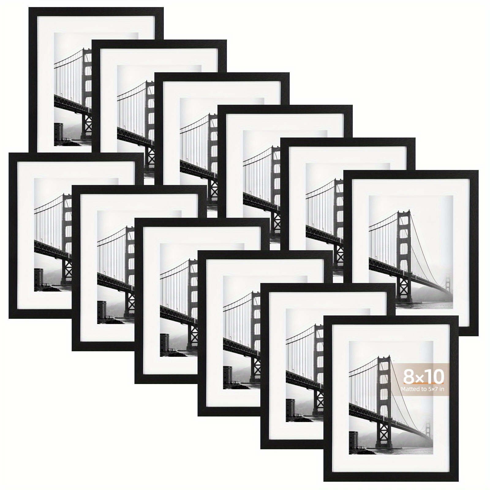 TEMU Picture Frame Set Of 12/24, Picture Frames, Photo Board, Display Pictures, Multi Photo Frames Collage For Wall Or Tabletop Display, Suitable For
