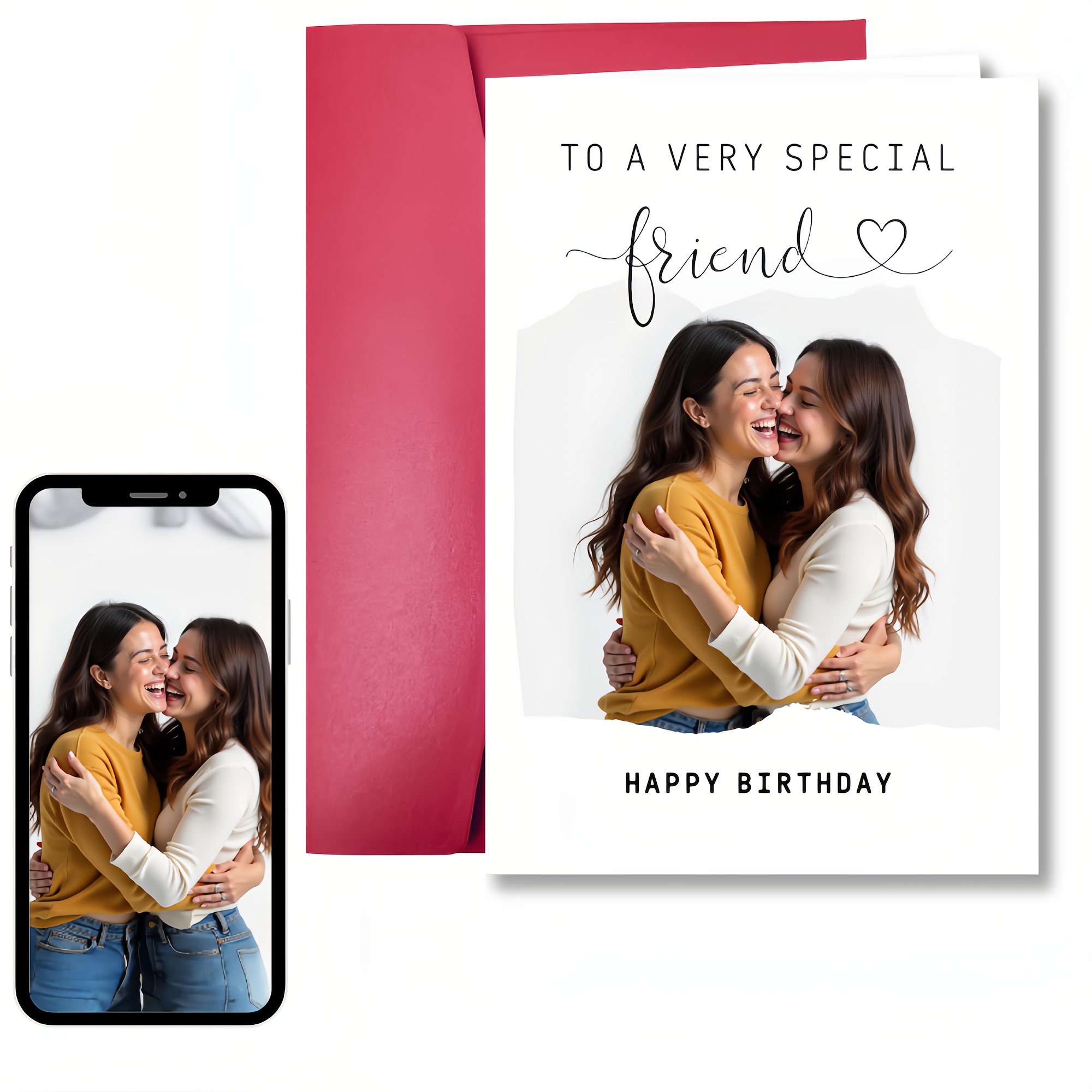 

1pc Personalization Greeting Cards | Unique Birthday Cards | Friend Birthday - Send Card To - Birthday Decoration, Unique Gift