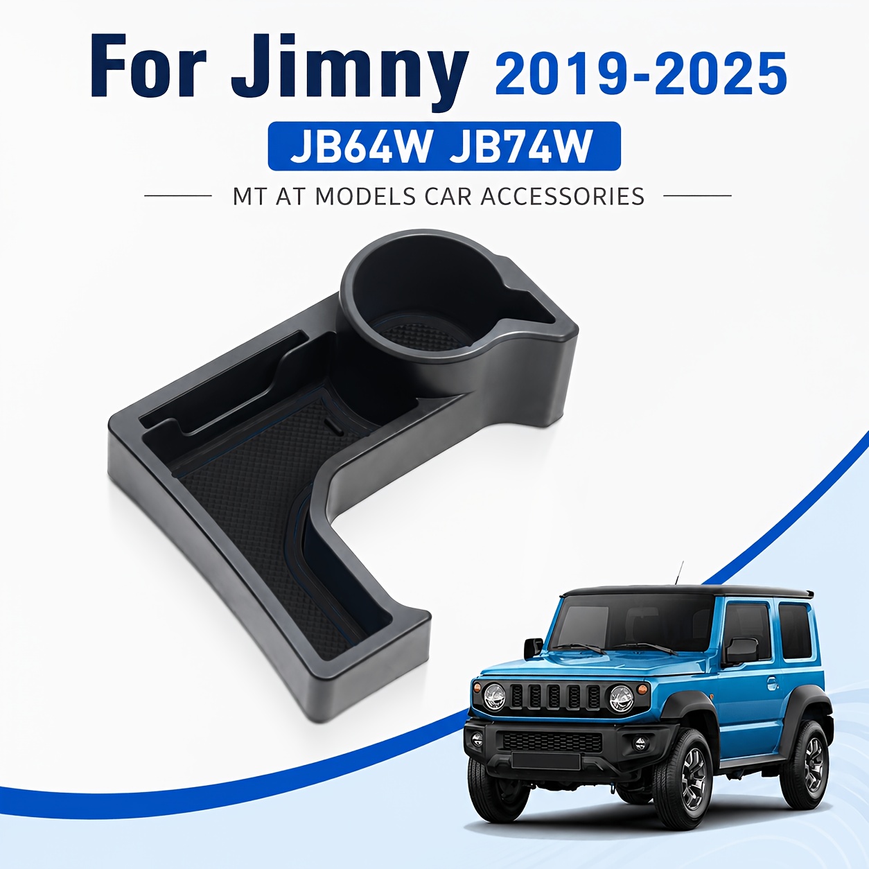 TEMU [fast Arrival] For 2019-2023 Jb64w Jb74w Mt At Models Car Additions Center Console Armrest Box Car Cup Holder Storage Box Parts Replacement