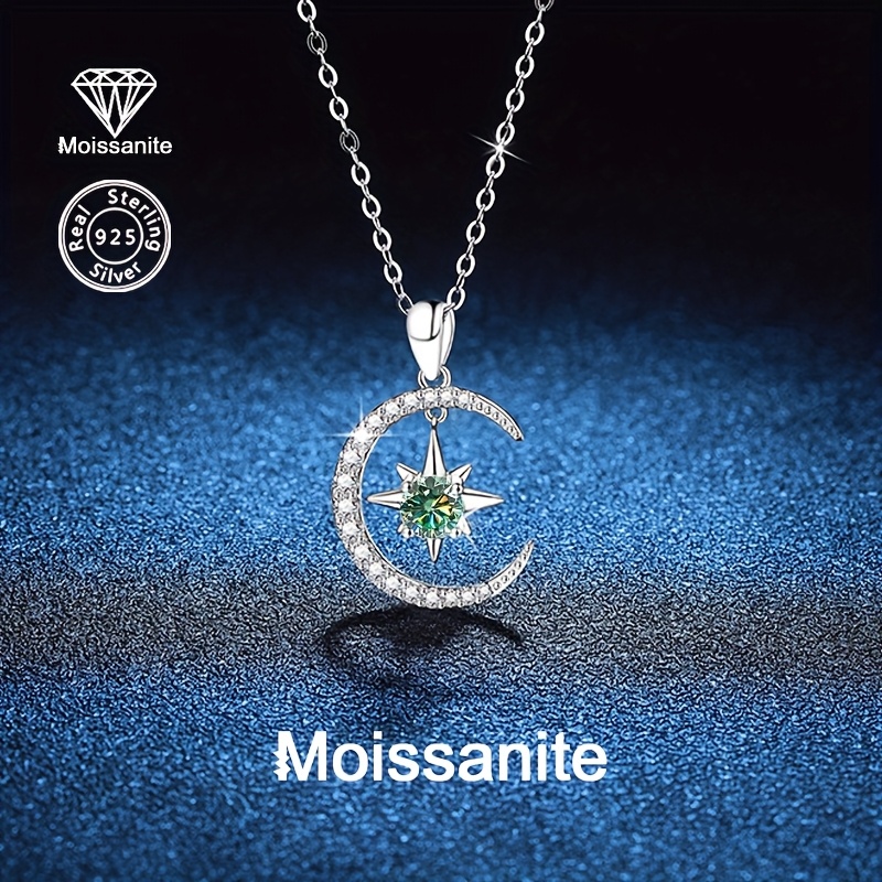925 silver 0 5 carat moissanite elegant   star pendant necklace for   for daily wear parties weddings bridesmaid gifts mothers day birthdays anniversary jewelry
