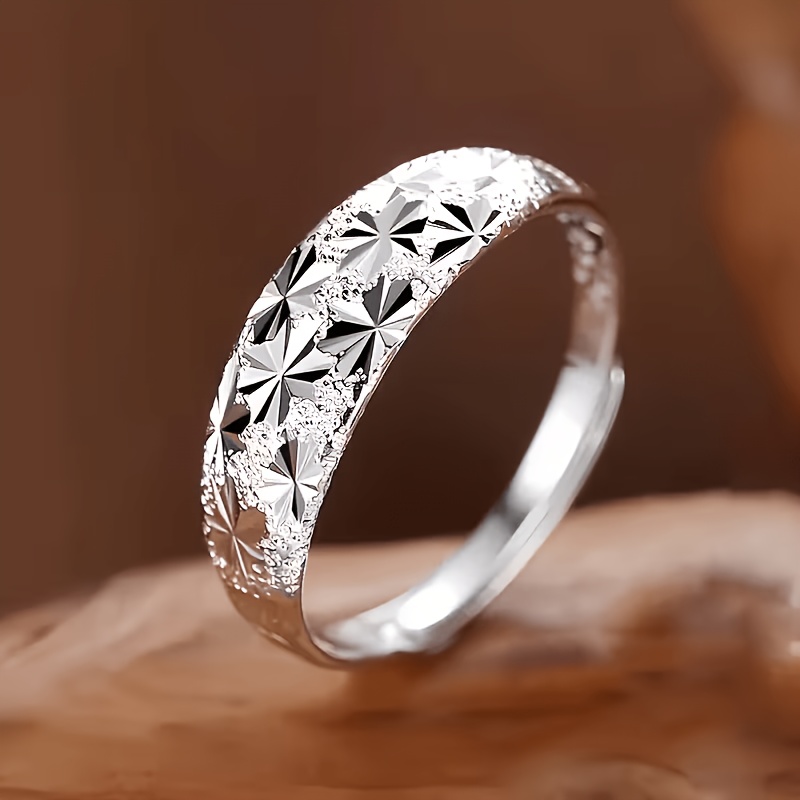 TEMU Anillo de Acero Inoxidable 316, Diseño y Minimalista con Tamaño Ajustable, Ideal para Uso Diario y Ocasiones Especiales de Mujeres. para Todas