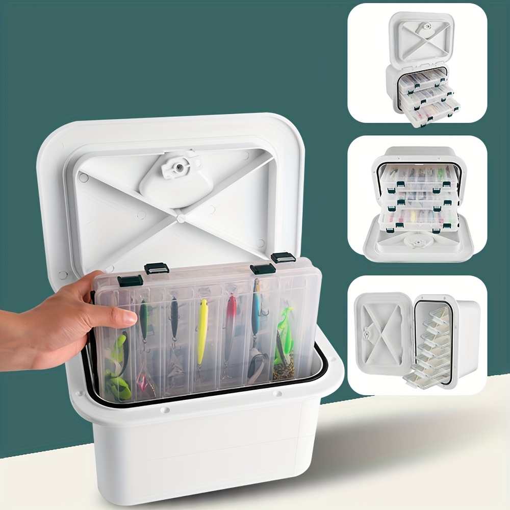 storage box organizer white flush mount hatch Temu Australia