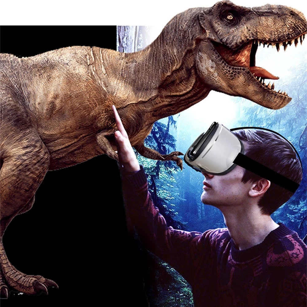 Casque VR Intelligent 4K 2025 avec Expérience Cinéma IMAX 3D, Réglage IPD & Mise au Point, Système de Suivi Realiste, Compatible Smartphone/Tablette pour Films, Jeux, Cadeau - Installation Plug & Play (Pas de Base HMD Externe)