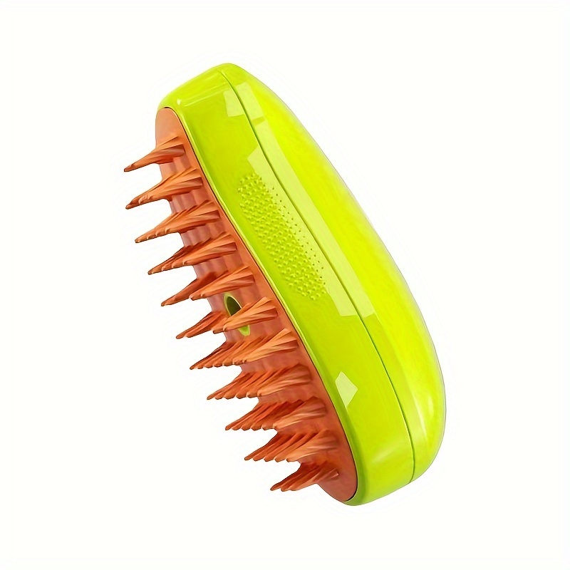

3-in-1 Self-cleaning Cat Steam Brush With Spray - Rubber Bristles For Massage & Grooming, Pet Hair Removal Tool