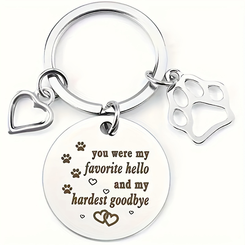 TEMU Speciaal Herdenkingsgeschenk voor Mannen, Herdenkingssleutelhanger voor Honden- en Kattenliefhebbers