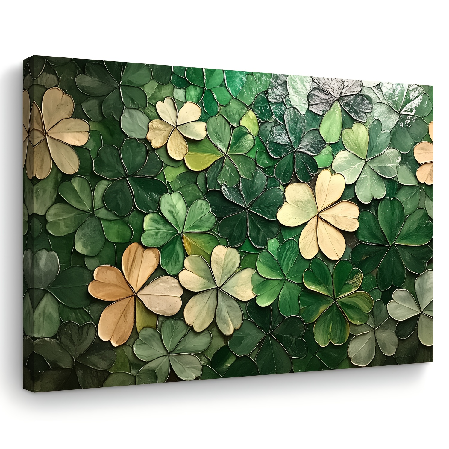 

Green Canvas Art - Wooden Wall Decor For Living Room, Bedroom, Kitchen | Perfect Decoration | Ideal Christmas Gift, 11.8x15.7 Inches, Best For Christmas, Room Decor