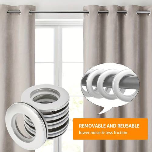 10pcs/30pcs/50pcs anneaux en plastique pour stores romains vénitiens, utilisés pour remplacer les anneaux de stores vénitiens, anneaux de rideau silencieux