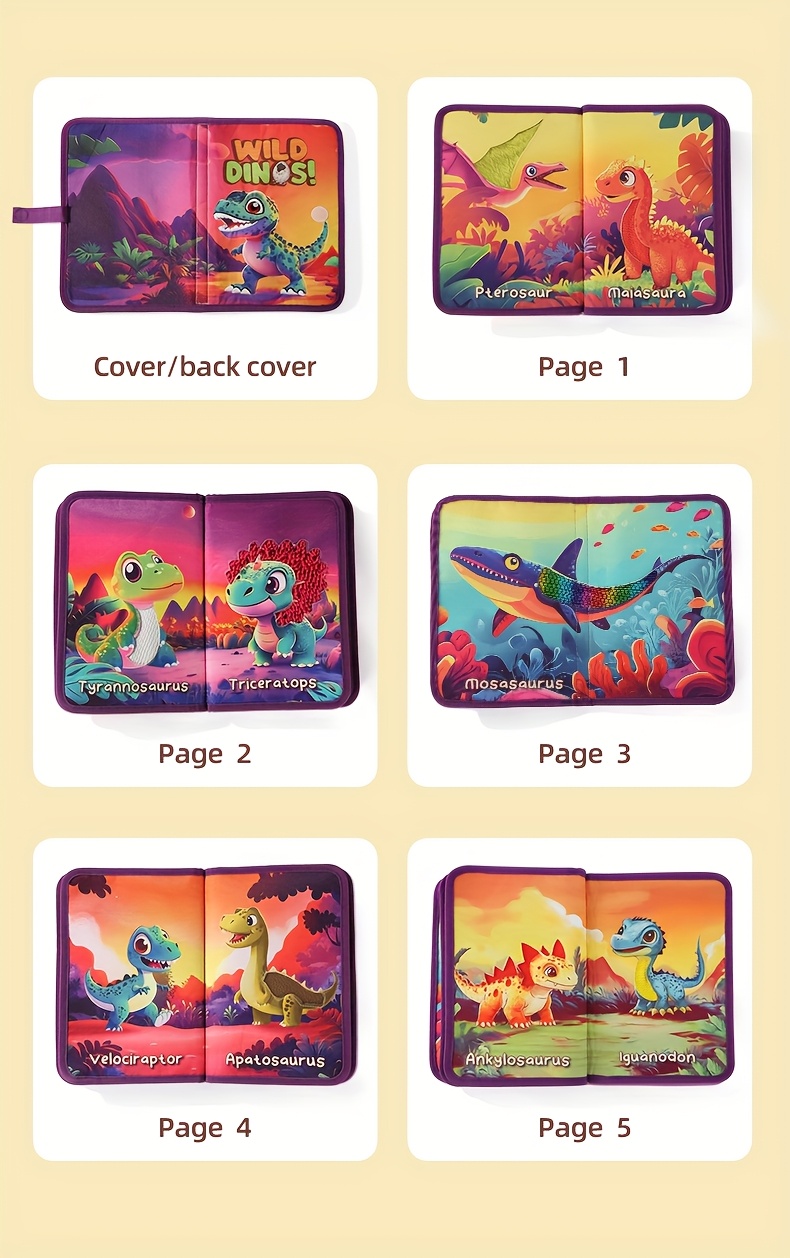 Early Development & Activity Toys For Babies, Tactile Perception, Early Education Cloth Book, Newborn Baby Gift Set, Halloween Gifts, Christmas Gifts, Soft Touch Picture Book, Baby Toys