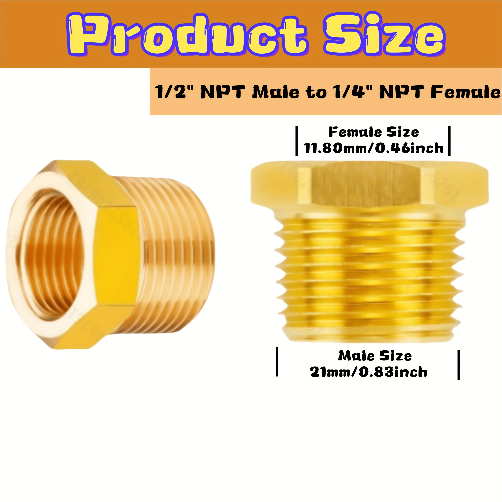 Raccordo Per Aria Acqua Carburante Raccordo A T In Ottone Riduttore 3 Vie - Per Tubi Aria, Acqua, Carburante, Resistente Alla Corrosione Tap Trap - Foto 14