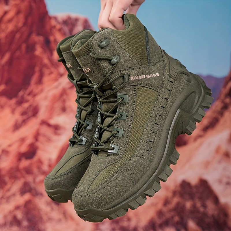 Walking Boots Mens Casual Hiking Shoes *'S High Top Outdoor Lace