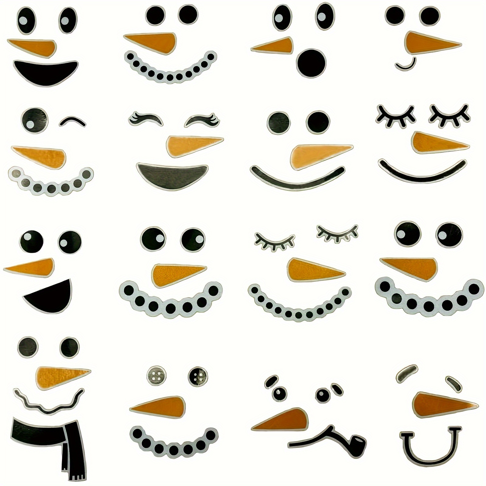 

16 Pieces Wall Stickers - Christmas Decorations For 11 Inch