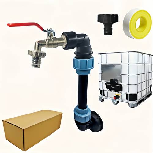 universal ibc tray adapter set alloy faucet connector with pe interface garden hose set universal fittings suitable for ideal for outdoor and garden environments durable and resistant