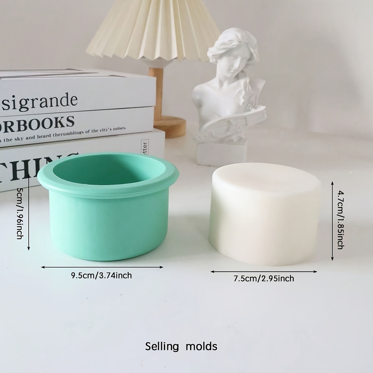 1pc Round Base Silicone Mold, Handmade Candle Making Mold, Shaped Candle Making Mold, Handmade Plaster Making Mold, Epoxy, Making Mold, Silicone Candle Mold, High Quality Thick Silicone Mold
