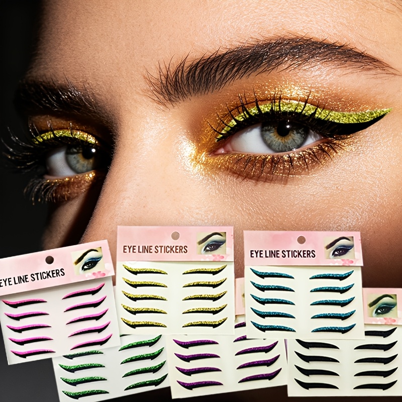 Discover the ultimate little secret for dazzly, high-shine makeup with the 5sheets /Pack Glitter Eye Shadow Tattoo Stickers