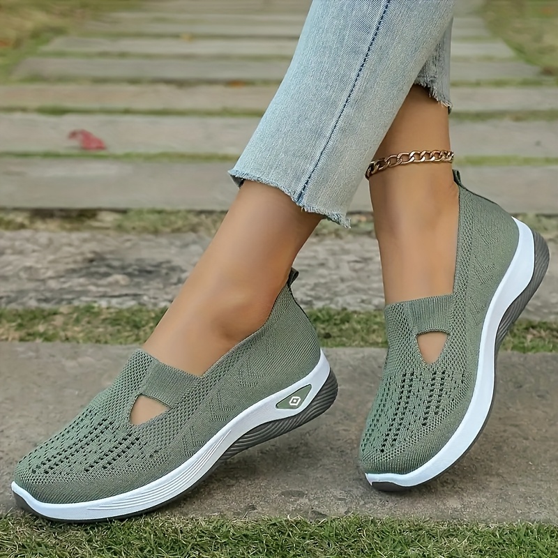 Women's Summer Breathable Casual Slip-On Sneakers, Lightweight