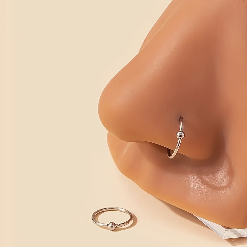 Iejsbhrp 18G/20G Nose Rings Nose Studs L Shape Hypoallergenic Screw Studs Rings 316L Surgical Stainless Steel Body Piercing Jewelry Set For Women