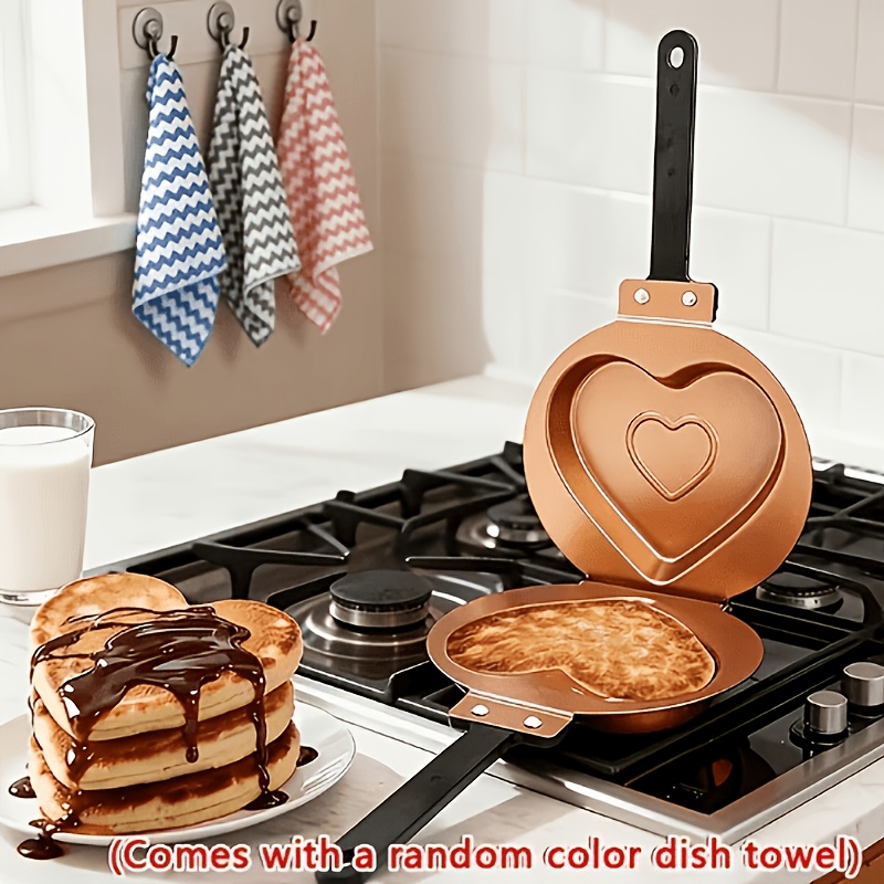 TEMU [christmas Gift] -sided Frying Pan Is Very Suitable For Making Cakes, , Fried Eggs, And Italian Fried Egg Cakes. Easy To . The Dishwasher Is