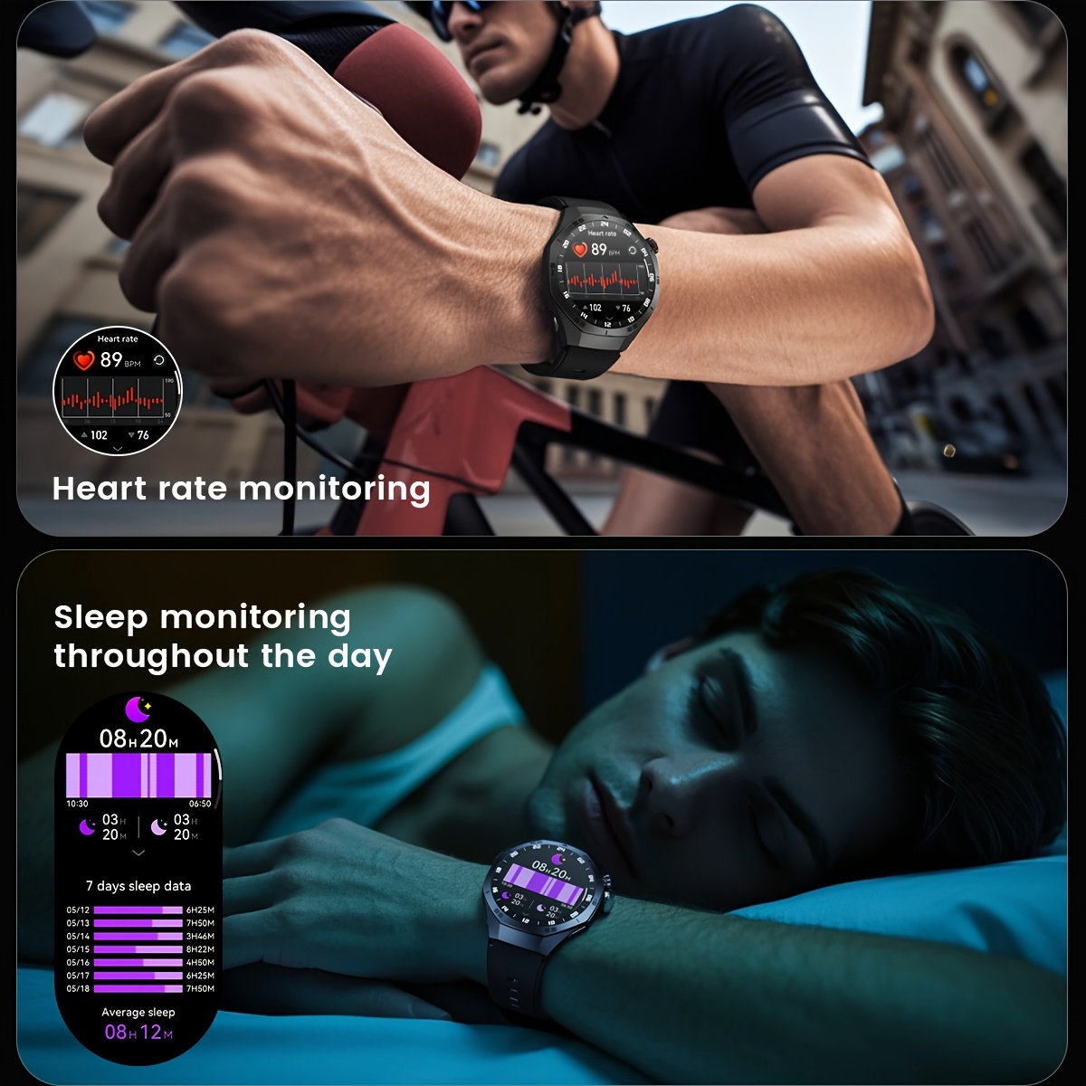 Smartwatch for Outdoor Activities with HD Touchscreen