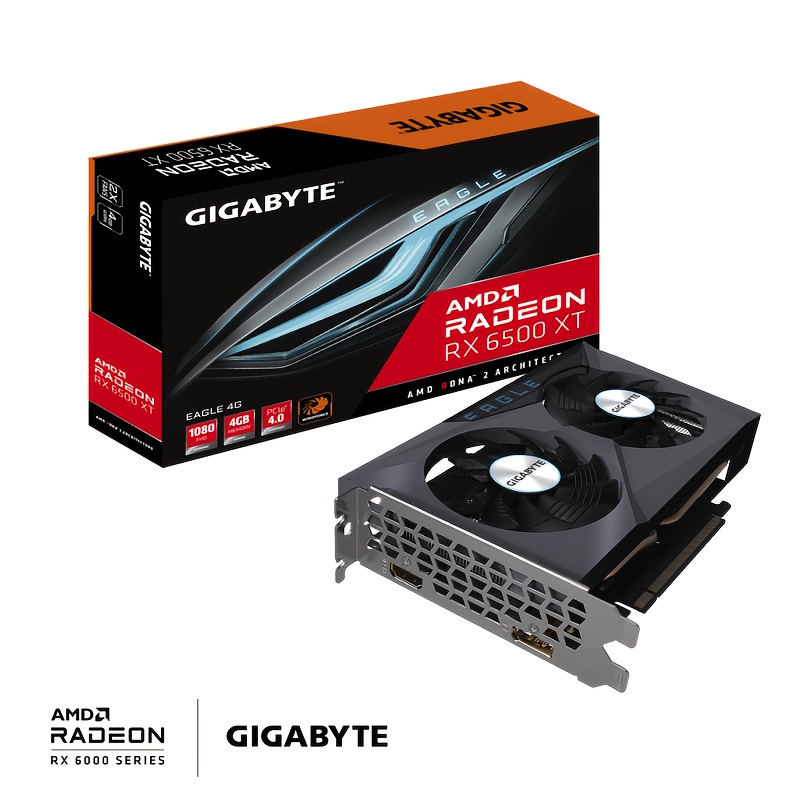         4g graphics card amd   6 4gb gddr6 pcie 4 0 dual displayport cooling system   for gaming graphics workloads