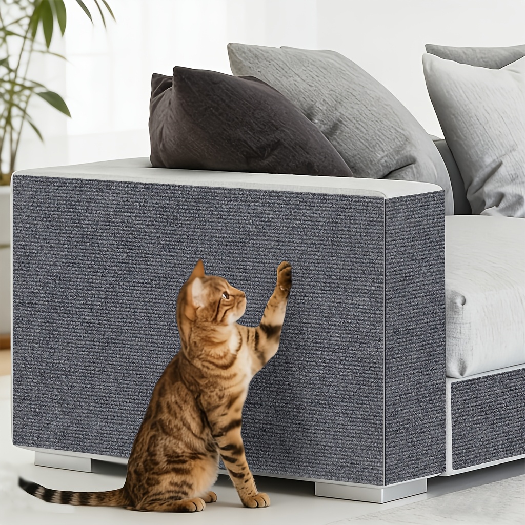 Image of Cat Scratching Stickers For Home Use, Indoor Furniture, And Long-lasting, Self-adhesive Carpet, Versatile And Durable Cat Scratching Board, Interactive Pet Cat Climbing Mat