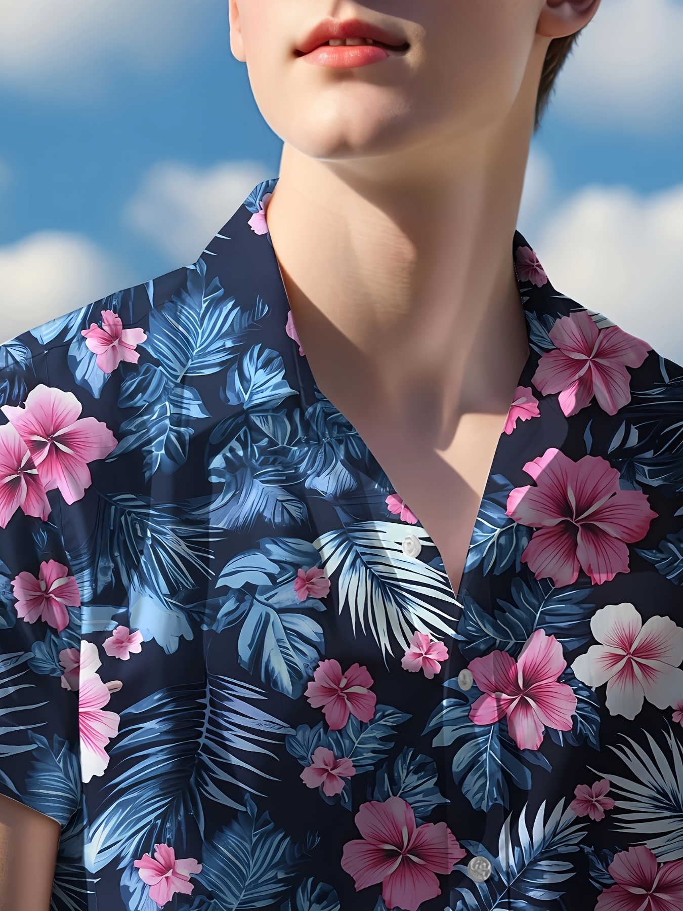 Fel Oranje Hawaii Shirt V.H.O. Funky Hawaïhemd Heren Korte Mouwen Voorzak Hawaii-print Strand Palmen Diverse Kleuren, Surf Lichtoranje, 6XL 100% Katoen Hawaii Shirt
