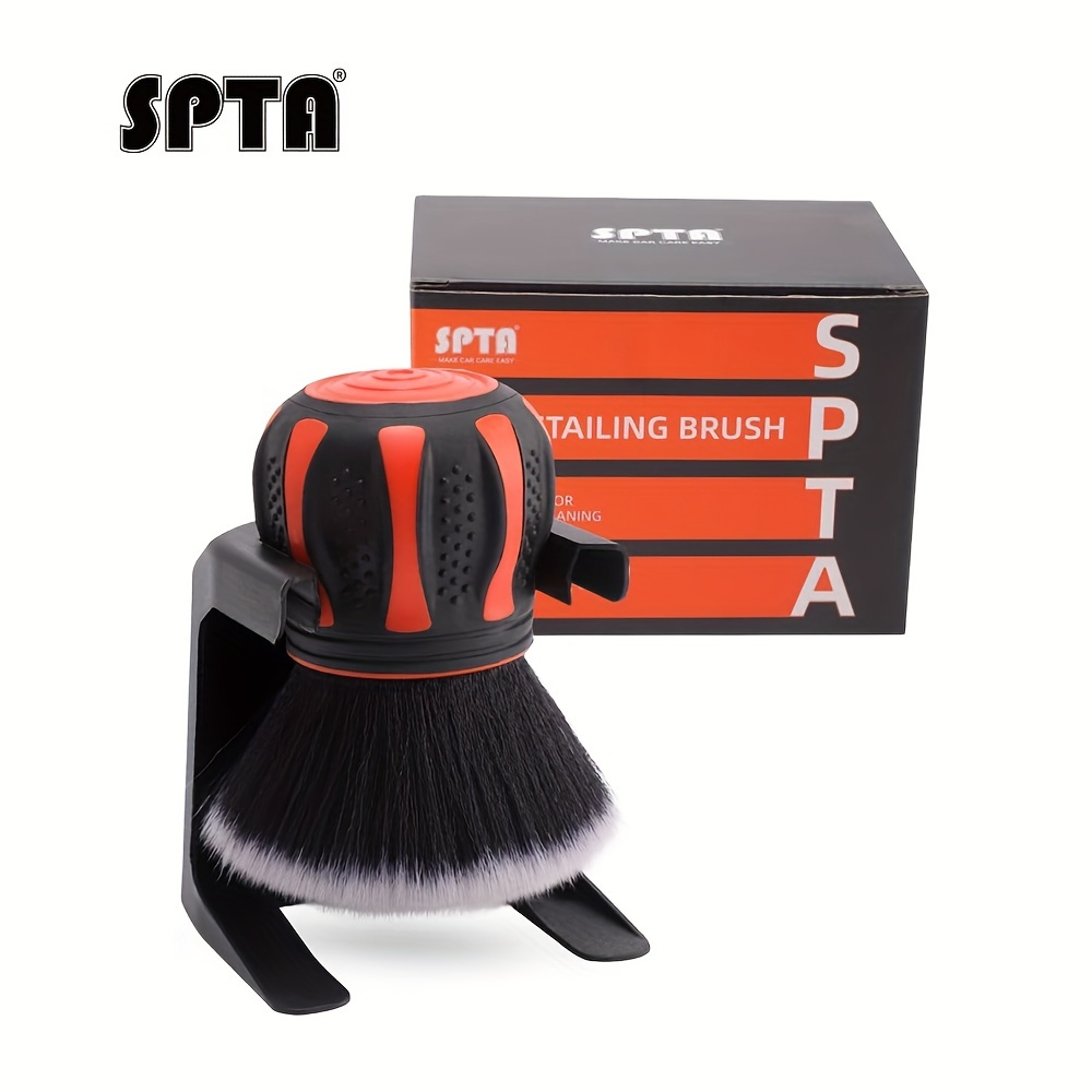 

Ultra Soft Detailing Brush, Car Detail Brush, Orange Handle Xl Synthetic Brush - Ultra Soft Bristles, Comes With Storage Rack, Covers Large Area Inside Or Outside Vehicles