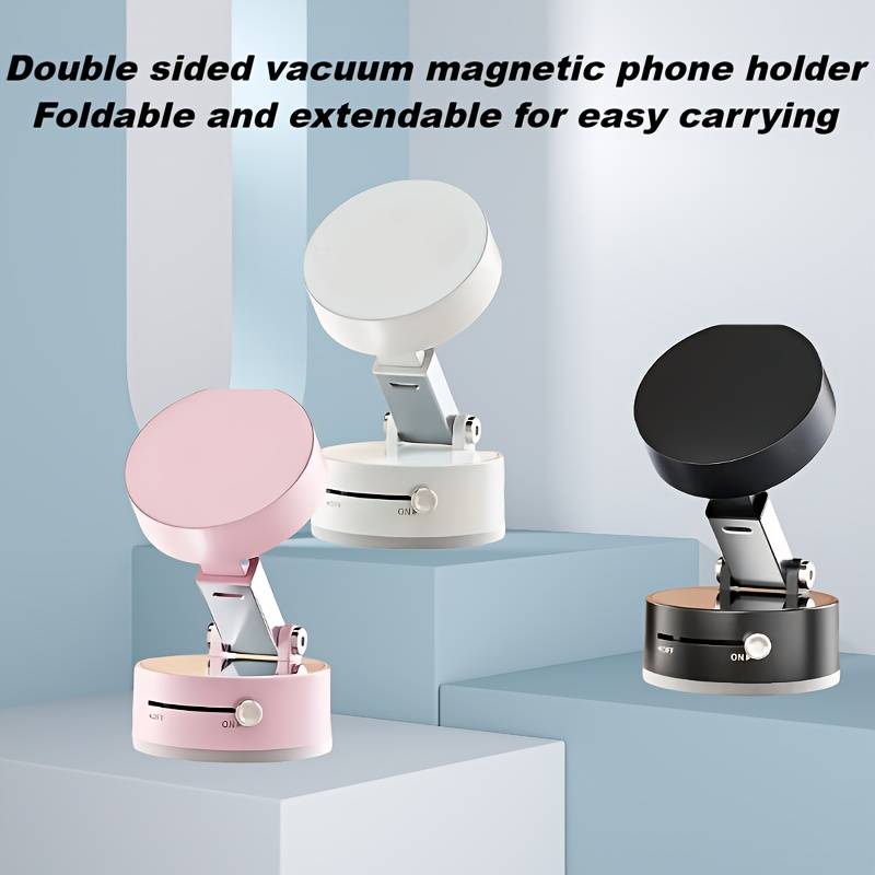 Supporto Magnetico Per Telefono - Ventosa Ad Aspirazione Pieghevole Per Auto E Casa - Foto 4