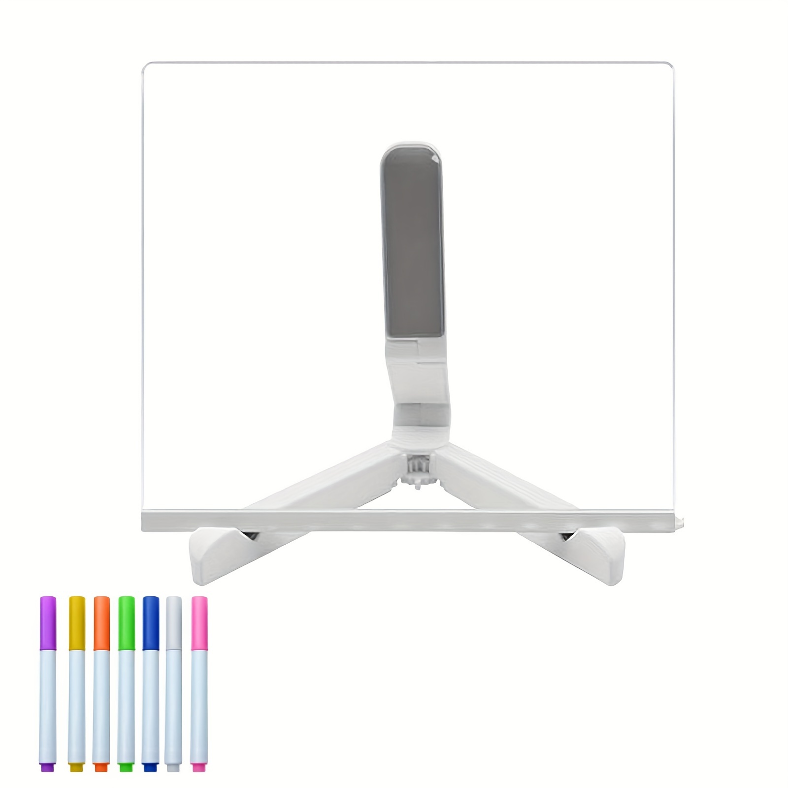 

Led Note Board With Colors, Glowing Dry Erase Board With Stand And 7 Colored Pens, Glowing Memos, Glowing Acrylic Board